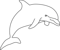 dolphin clear stamp